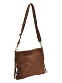 Roberta M Geanta de umar Violette piele naturala Maro inchis