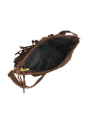 Roberta M Geanta de umar Violette piele naturala Maro inchis