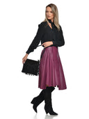 Roberta M Geanta de umar Violette piele naturala Negru