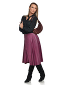 Roberta M Geanta de umar Letizia piele naturala Bordo