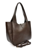 Roberta M Geanta de umar Letizia piele naturala Maro inchis