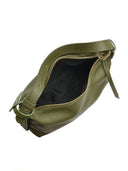 Roberta M Geanta de umar Rosa  piele naturala Verde militar