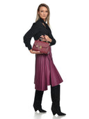 Roberta M Geanta de mana  Raquel piele naturala Bordo