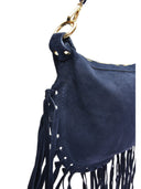 Roberta M Geanta de umar Lucienne piele naturala Albastru