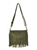 Roberta M Geanta de umar Violette piele naturala Verde militar