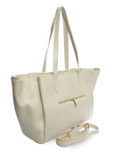 Borsa a tracolla Iulia beige in vera pelle