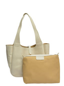 Borse Borsa a tracolla Larisa beige in vera pelle