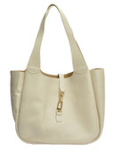 Borse Borsa a tracolla Larisa beige in vera pelle