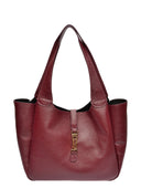 Roberta M Geanta de umar Larisa piele naturala Visiniu