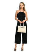 Borsa tote Lidia beige in vera pelle