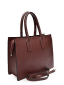 Roberta M Geanta de mana  Lidia piele naturala Visiniu