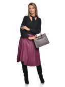 Roberta M Geanta de mana  Lidia piele naturala Visiniu