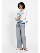 Jacheta bleu cloud Alb albastru