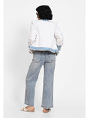 Jacheta bleu cloud Alb albastru