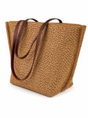 Sofia Cardoni Geanta de plaja Circe straw and paper-Taupe