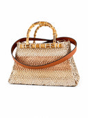 Sofia Cardoni Geanta de plaja Baby Hestia straw-Albastru