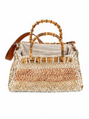 Sofia Cardoni Geanta de plaja Baby Hestia straw-Albastru