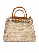 Sofia Cardoni Geanta de plaja Baby Hestia straw-Roz