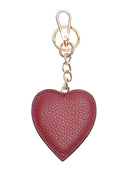 Roberta M Charm Cuore pelle naturale Rosso