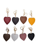 Roberta M Charm Cuore pelle naturale Rosso