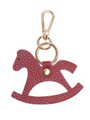 Roberta M Charm Collana pelle naturale rosso scuro