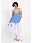 Pantaloni tapered Alb