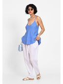 Pantaloni tapered Alb