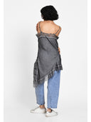 Rochie asimetrică effortless chic Gri