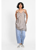 Rochie asimetrică effortless chic Taupe