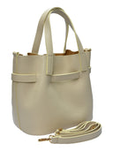 Isabella Rhea Geanta de mana Ambra piele naturala-Bej
