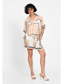 Silk scarf print shirt Piersica