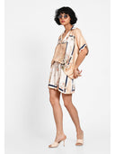 Silk scarf print shirt Piersica