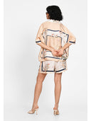 Silk scarf print shirt Piersica