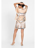 Silk scarf print shorts Piersica
