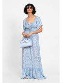 Rochie maxi soft bloom Albastru
