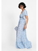 Rochie maxi soft bloom Albastru