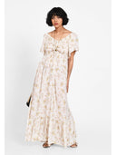 Rochie maxi soft bloom Bej