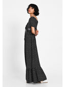 Rochie maxi paris polka Negru