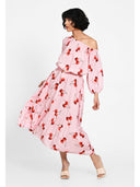 Rochie effortless chic Roz cherry