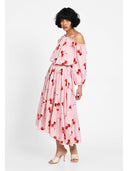 Rochie effortless chic Roz cherry