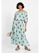 Rochie effortless chic Turquiose cherry