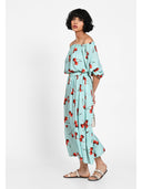 Rochie effortless chic Turquiose cherry