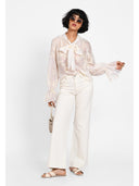 Camasa feminine office chic Alb