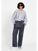 Camasa feminine office chic Albastru