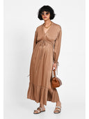 Rochie boho luxe Camel