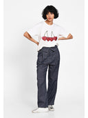 Tricou bumbac playful chic Alb