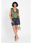 Pantaloni playful chic Albastru denim