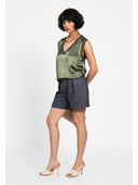 Pantaloni playful chic Albastru denim