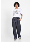 Pantaloni straight-fit Albastru denim
