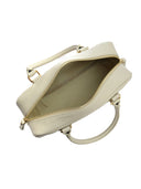 Borsa a cartella Andreea beige in vera pelle